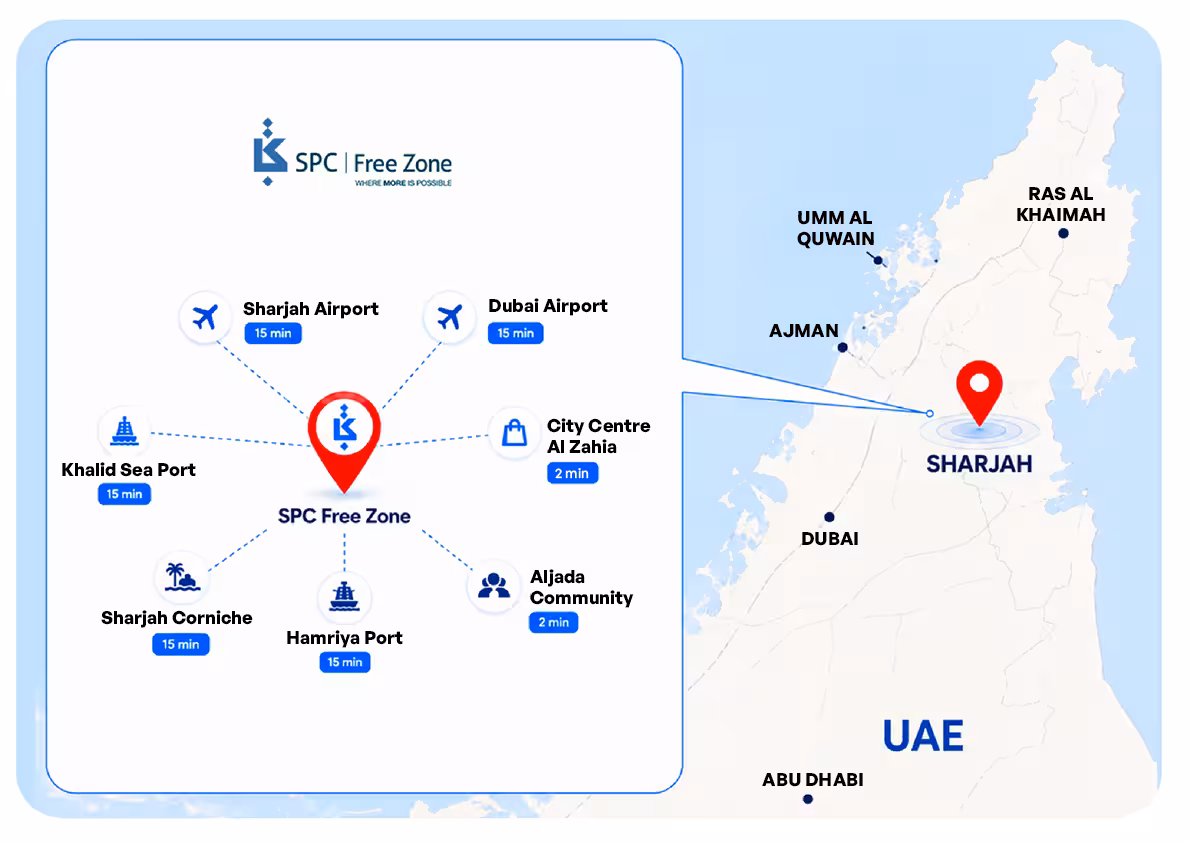 SPC Free Zone location map
