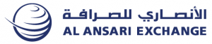 Al Ansari Exchange logo with Arabic text.