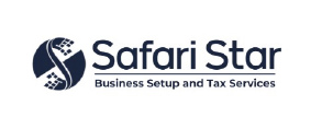 Safari Star logo with business setup and tax services tagline