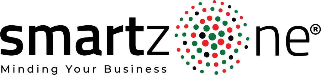 Smartzone logo with tagline 'Minding Your Business'.