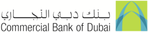 Commercial Bank of Dubai logo with Arabic text